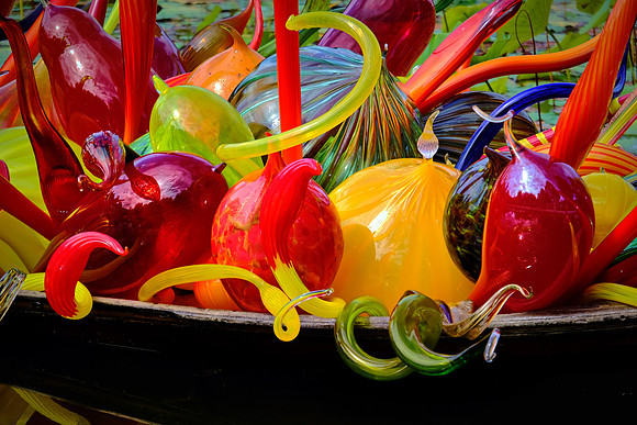 Dale Chihuly at the Biltmore Estate in the day, Asheville, NC