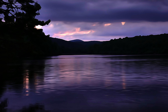 Sunrise, Price Lake, Blue Ridge Parkway, North Carolina.