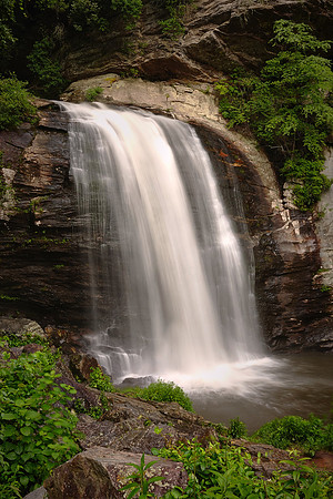 Looking Glass Falls near Brevard, North Carolina.