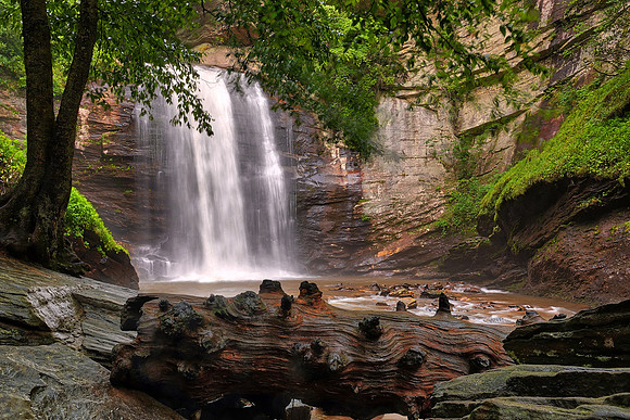 Looking Glass Falls near Brevard, North Carolina.