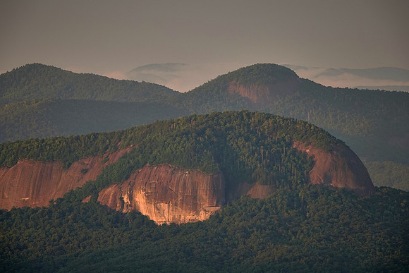 Sunrise, Looking Glass Rock,  Blue Ridge Parkway, North Carolina.