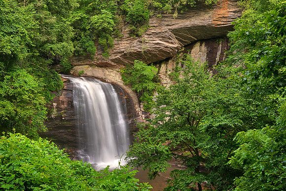 Looking Glass Falls near Brevard, North Carolina.
