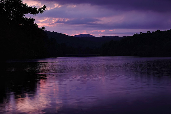 Sunrise, Price Lake, Blue Ridge Parkway, North Carolina.