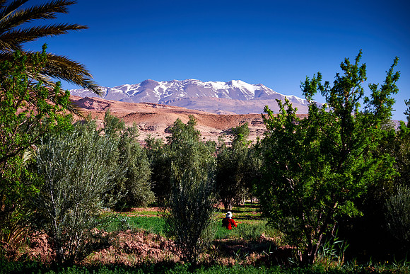 On the road to Kasr of Aït Benhaddou, Morocco