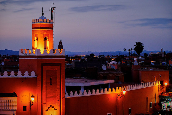 Sunset over the Medina, Marrakesh, Morocco