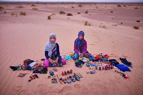 Young desert entrepreneurs, Sahara Desert, High Atlas Mountains, Morocco