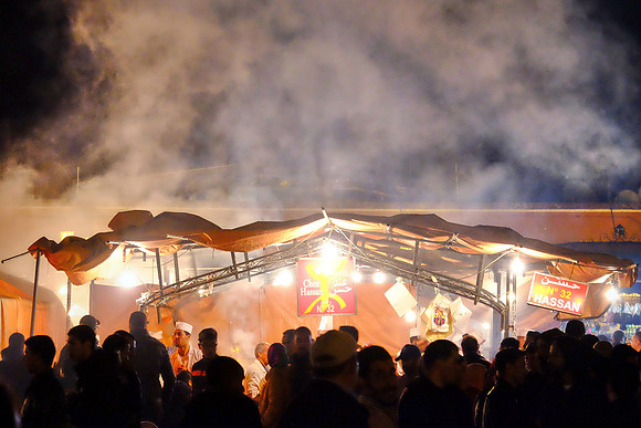 Night lunch at the Medina, Marrakesh, Morocco