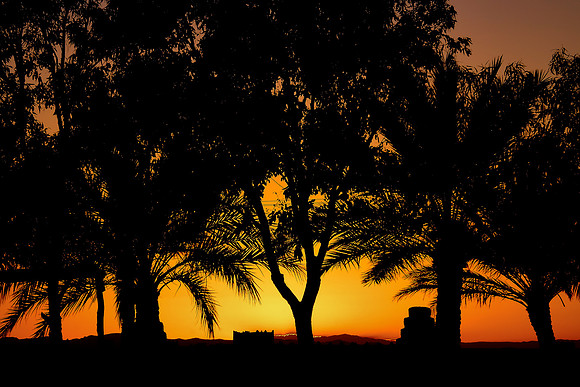 Sunset, Chergui Kasbah, Erfoud, Middle Atlas Mountains, Morocco