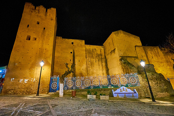 Chefchaouen at night, Morocco (aka "The Blue City")