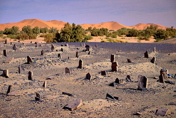 Nomad cemetary, Sahara Desert, High Atlas Mountains, Morocco