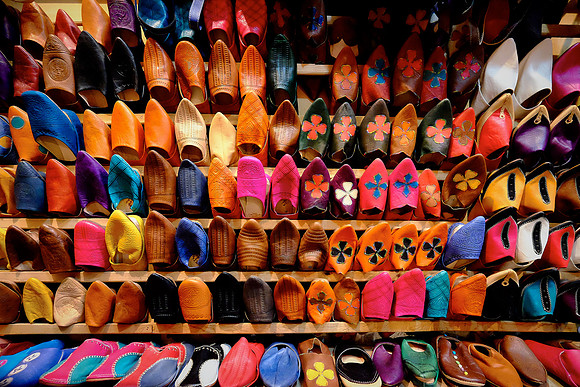 Leather tannery, Fez medina, Morocco