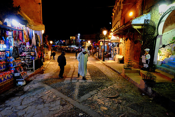 Chefchaouen at night, Morocco (aka "The Blue City")