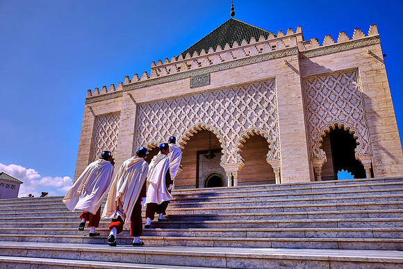 Mausoleum of  King Mohammed V of Morocco, Rabat, Morocco
