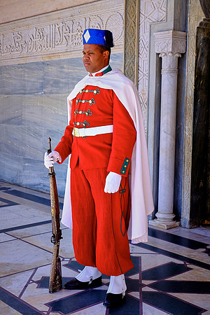 Mausoleum of  King Mohammed V of Morocco, Rabat, Morocco