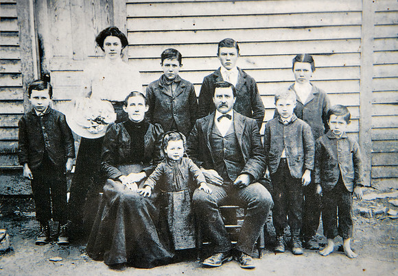 George Caldwell family (1902), Cataloochee, Great Smoky Mt. National Park, NC