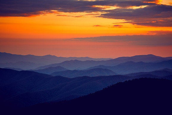 Sunset, Great Smoky Mt. National Park, NC