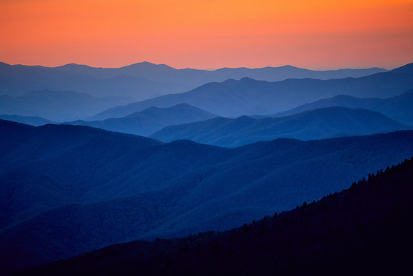 Sunset, Great Smoky Mt. National Park, NC