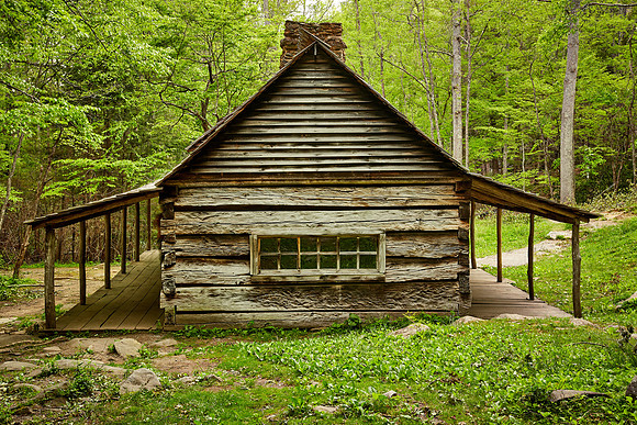 Noah "Bud" Ogle homestead cabin, Roaring Fork, Great Smoky Mt. National Park, NC