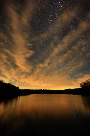 Starscape over Price Lake, Blue Ridge Parkway, NC