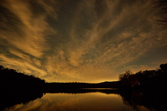 Starscape over Price Lake, Blue Ridge Parkway, NC