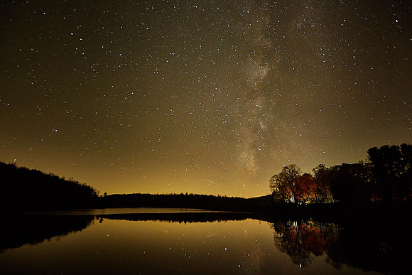 Milky Way over Price Lake, Blue Ridge Parkway, NC