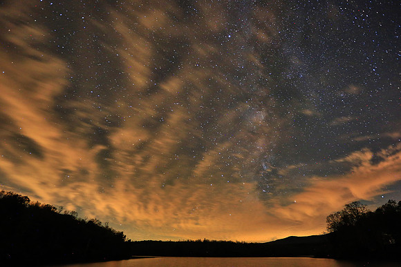 Starscape over Price Lake, Blue Ridge Parkway, NC