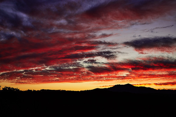Sunset along the Blue Ridge Parkway, NC