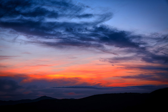 Sunset, Raven Rocks Overlook, Blue Ridge Parkway, NC