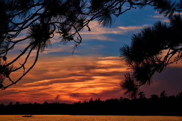 Sunset over Lake Vermilion, MN