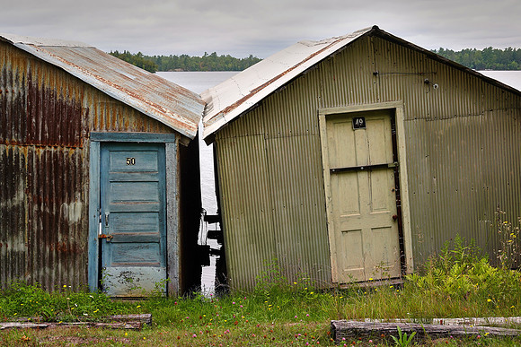 Stuntz Bay Boathouse Historic District, Soudan, Lake Vermilion, MN
