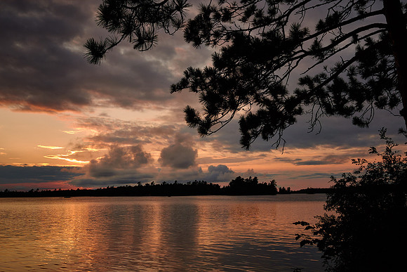 Sunset on Ludlow's Island Resort, Lake Vermilion, MN