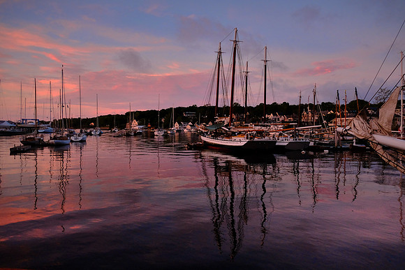 Sunrise in Camden Harbor, Camden, Maine