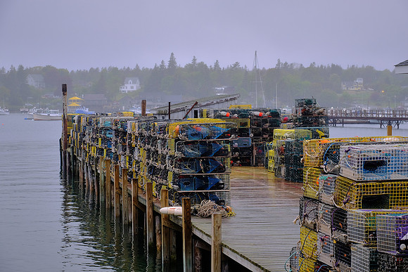 Lobster traps, Bass Harbor, Mount Desert Island, Maine