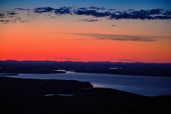 Sunset on Cadillac Mt., Acadia National Park, Mount Desert Island, Maine