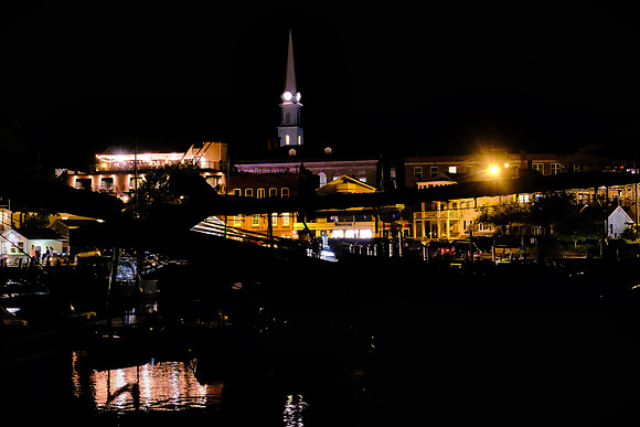 Night over Camden Harbor, Camden, Maine