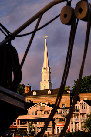 Sunrise in Camden Harbor, Camden, Maine