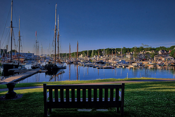Sunset in Camden Harbor, Camden, Maine