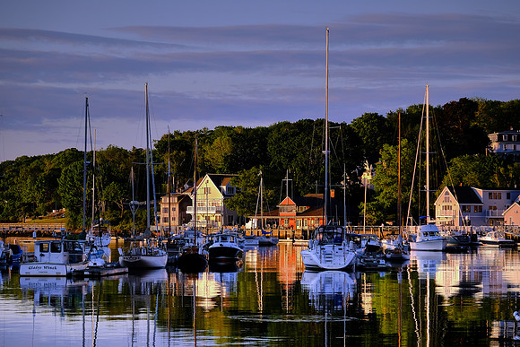 Sunset in Camden Harbor, Camden, Maine