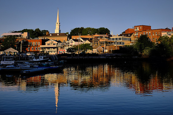 Sunset in Camden Harbor, Camden, Maine