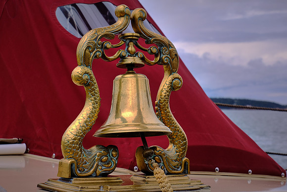 Dinner bell, Windjammer Angelique, Camden, Maine