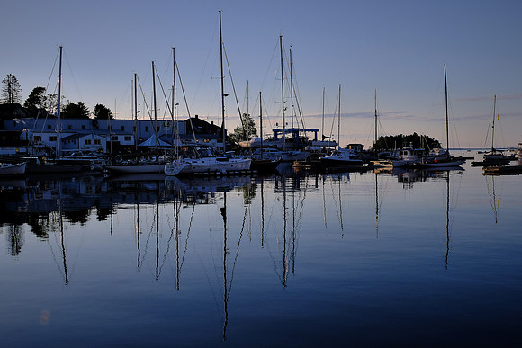 Sunset in Camden Harbor, Camden, Maine