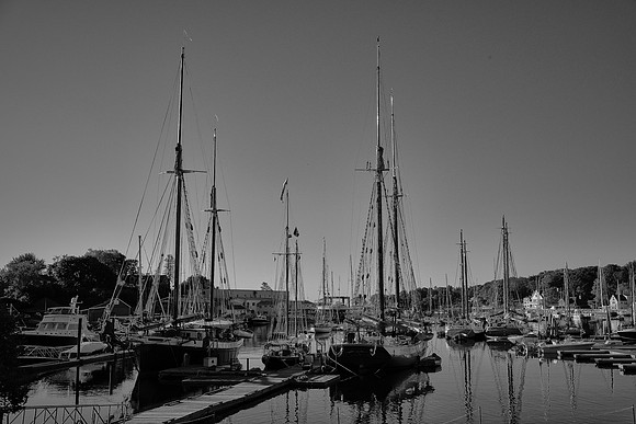 Sunset in Camden Harbor, Camden, Maine
