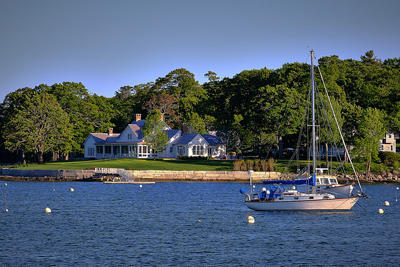 Sunset in Camden Harbor, Camden, Maine