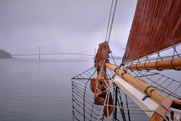 Underway on the Windjammer Angelique, Camden, Maine