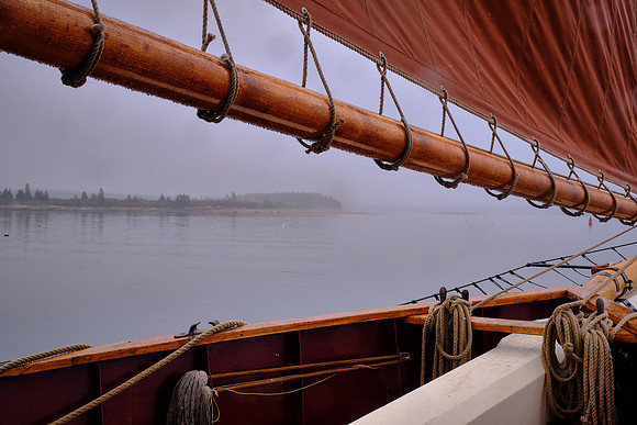Underway on the Windjammer Angelique, Camden, Maine