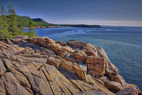 Thunder Hole at sunrise, Acadia National Park, Mount Desert Island, Maine