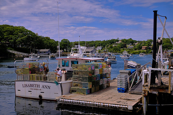 Lobster traps, Round Pond Harbor, Maine