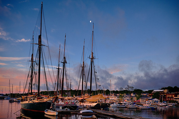 Sunrise in Camden Harbor, Camden, Maine