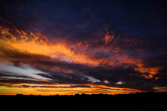 Sunrise in Badlands National Park, SD