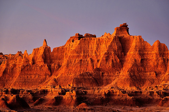 Sunrise in Badlands National Park, SD